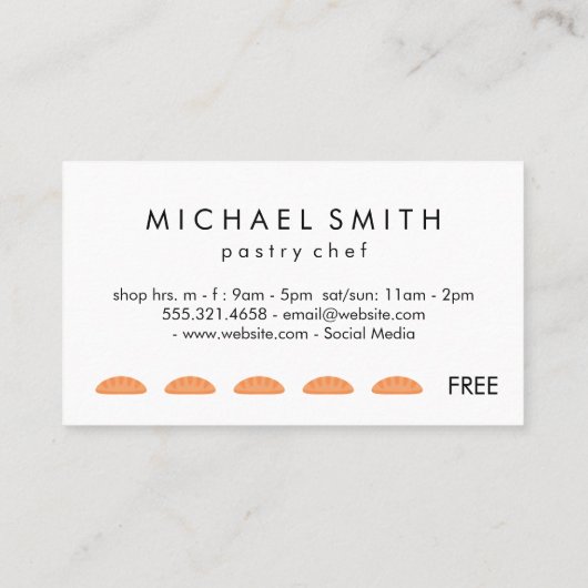 Chef Punch Kaart (Achterkant)