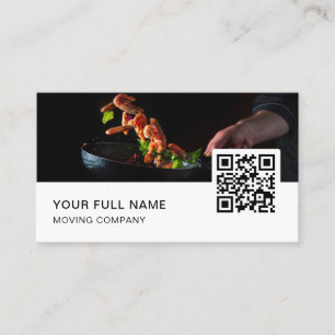 Chef QR Code Logo Social Media Visitekaartje