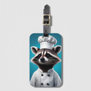Chef Raccoon Bagagelabel