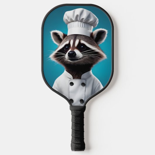 Chef Raccoon Pickleball Paddle (Voorkant)
