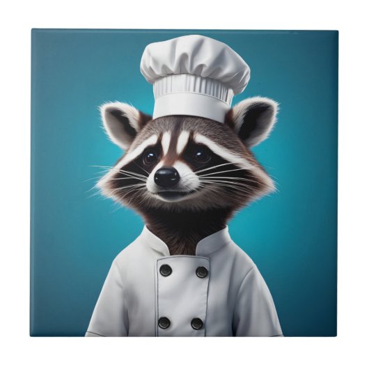 Chef Raccoon Tegeltje (Voorkant)