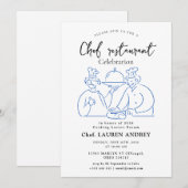 Chef Restaurant Feest Uitnodiging (Voorkant / Achterkant)