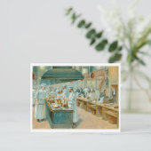 Chef Restaurant Food and Art Briefkaart (Staand voorkant)