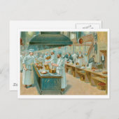 Chef Restaurant Food and Art Briefkaart (Voorkant / Achterkant)