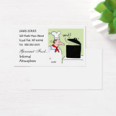 Chef Restaurant Restauration Carte de visite humor (Bureau)