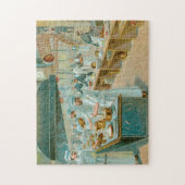 Chef Restaurant Vintage Food Legpuzzel (Verticaal)