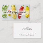 chef | restauranteigenaar | Groenten Visitekaartje (Voorkant / Achterkant)