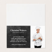 Chef | Restaurantmanager | Catering Visitekaartjes (Buitenkant ongevouwen)