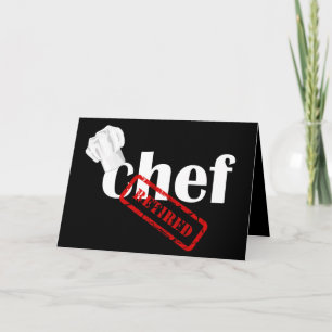 Chef Retirement Wenskaart Kaart