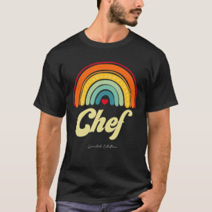 CHEF Retro Funny Job Title Birthday Cowork T-shirt