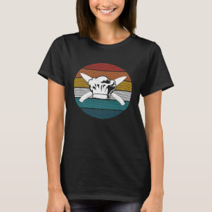 Chef Retro Kitchen Knife Koken Kaas Pet T-shirt