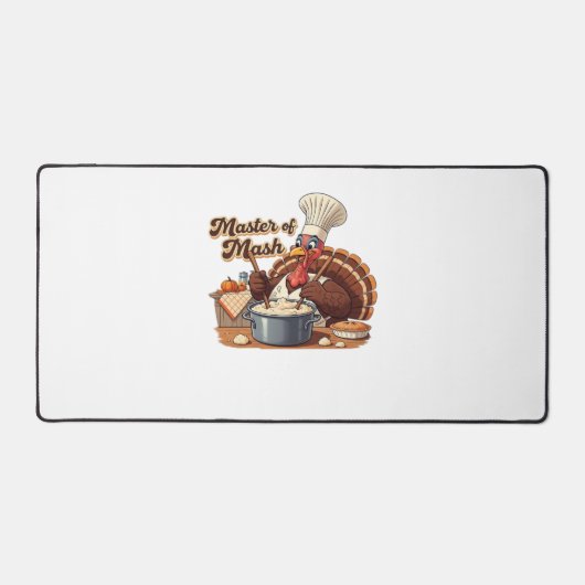 Chef rétro Turquie Thanksgiving T-Shirt surdimensi (Recto)