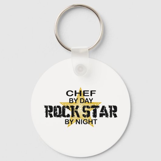 Chef Rock Star van Night Sleutelhanger (Voorkant)
