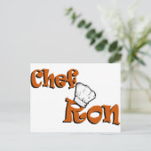Chef Ron Briefkaart (Staand voorkant)