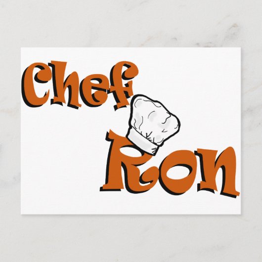 Chef Ron Briefkaart (Voorkant)