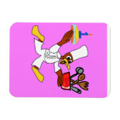 Chef Rose Ducky Kazoo Flexible Photo Magnet (Horizontal)