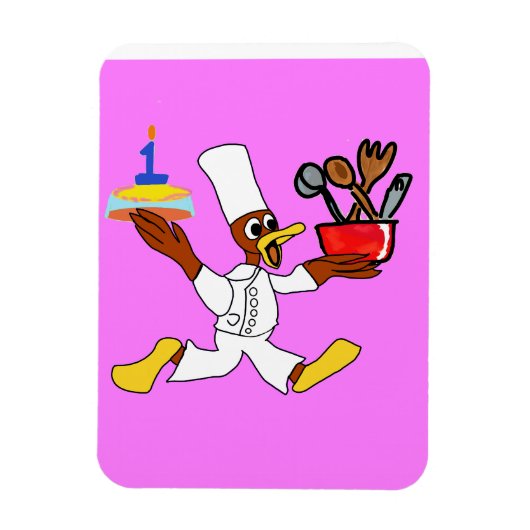 Chef Rose Ducky Kazoo Flexible Photo Magnet (Vertical)