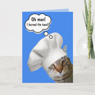 Chef Rupie Cat Birthday Kaart