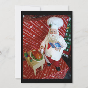 CHEF SANTA UITNODIGING KERSTMIS