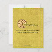 Chef Serving Hot Pizza Party Invitation Kaart (Achterkant)