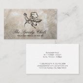 Chef Serving Platter | Catering Visitekaartje (Voorkant / Achterkant)