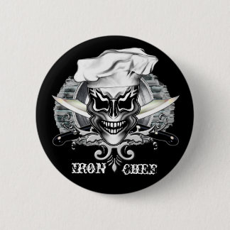 Chef Skull 1 Ronde Button 5,7 Cm