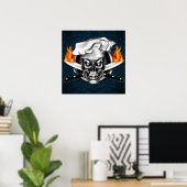 Chef Skull 3.1 Poster (Thuiskantoor)