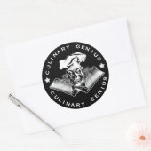 Chef Skull 3.1 Ronde Sticker (Envelop)