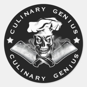 Chef Skull 3.1 Ronde Sticker