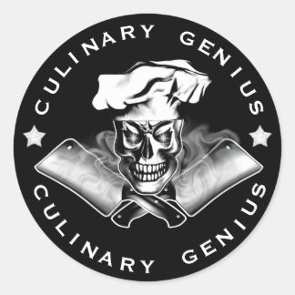 Chef Skull 3.1 Ronde Sticker