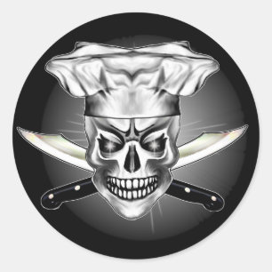 Chef Skull 3.1 Ronde Sticker