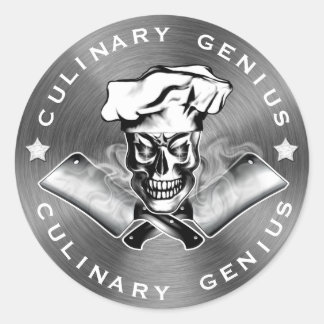 Chef Skull 3.1 Ronde Sticker