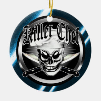 Chef Skull 4: Killer Chef Keramisch Ornament