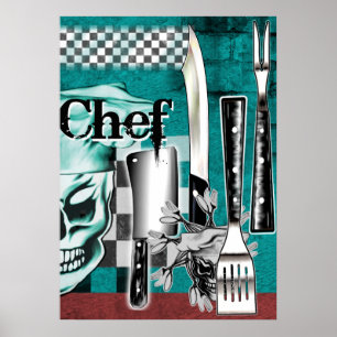 Chef Skull 4 Poster