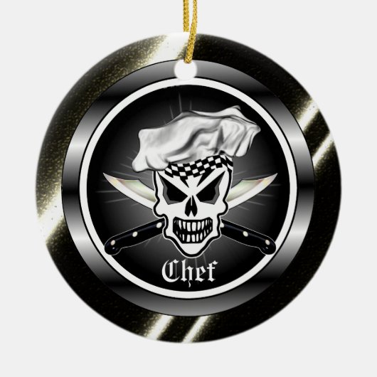 Chef Skull Ornament (Voorkant)