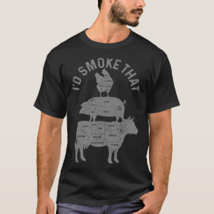 Chef Slager Bbq Ik Zou Dat Varkensvlees Rundvlees  T-shirt