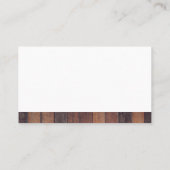 Chef Spatula Burger Logo | Hout Visitekaartje (Achterkant)