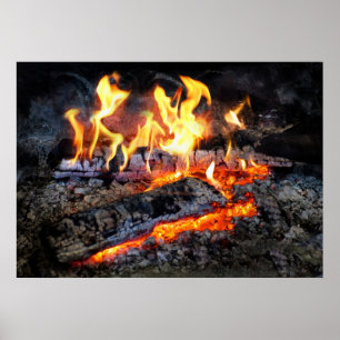 Chef - Stove - The Yule log Poster