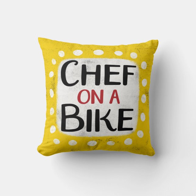 Chef Sur Un Oreiller À Vélo (Recto)