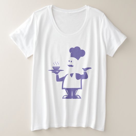 Chef tenant un bol de soupe (Design devant)