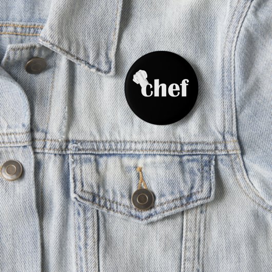 Chef Text Design-knop Ronde Button 5,7 Cm (In situ)