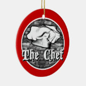 Chef Toque Keramisch Ornament (Rechts)