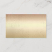 Chef Trendy Gold Foil Stripes Modern Visitekaartje (Achterkant)