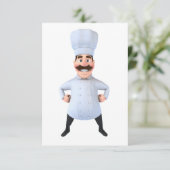 Chef-uitnodigingen Kaart (Staand voorkant)