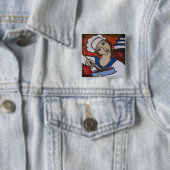chef vierkante button 5,1 cm (In situ)