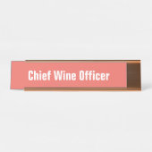 Chef Vin Nom Plaque (Devant)