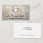 Chef | Visitekaartje voor levering van catering (Voorkant / Achterkant)