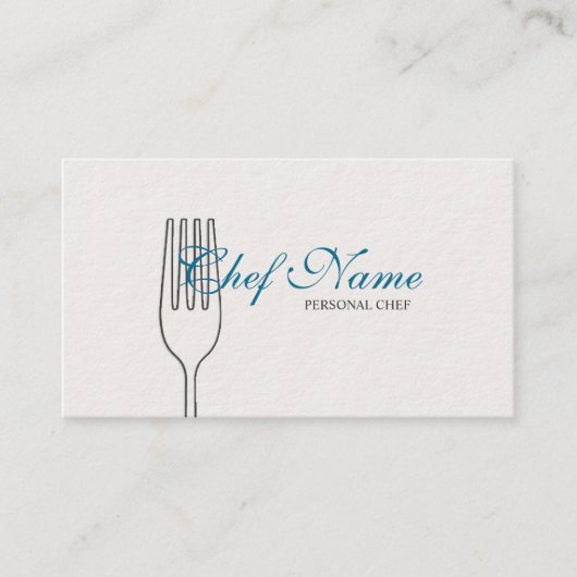 Chef voor persoonlijk gebruik, catering, uitvoeren visitekaartje (Voorkant)