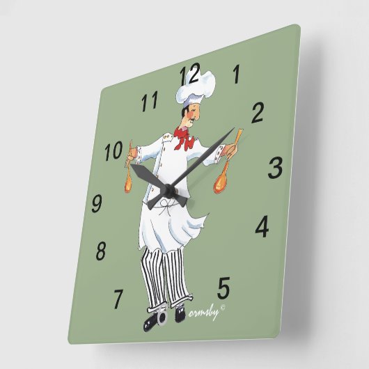 Chef Wall klok (Hoek)