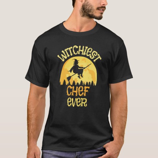 Chef Witch Halloween Humor T-shirt (Voorkant)